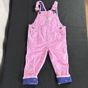 OshKosh B'gosh Pink Kids Overalls with Blue Accents